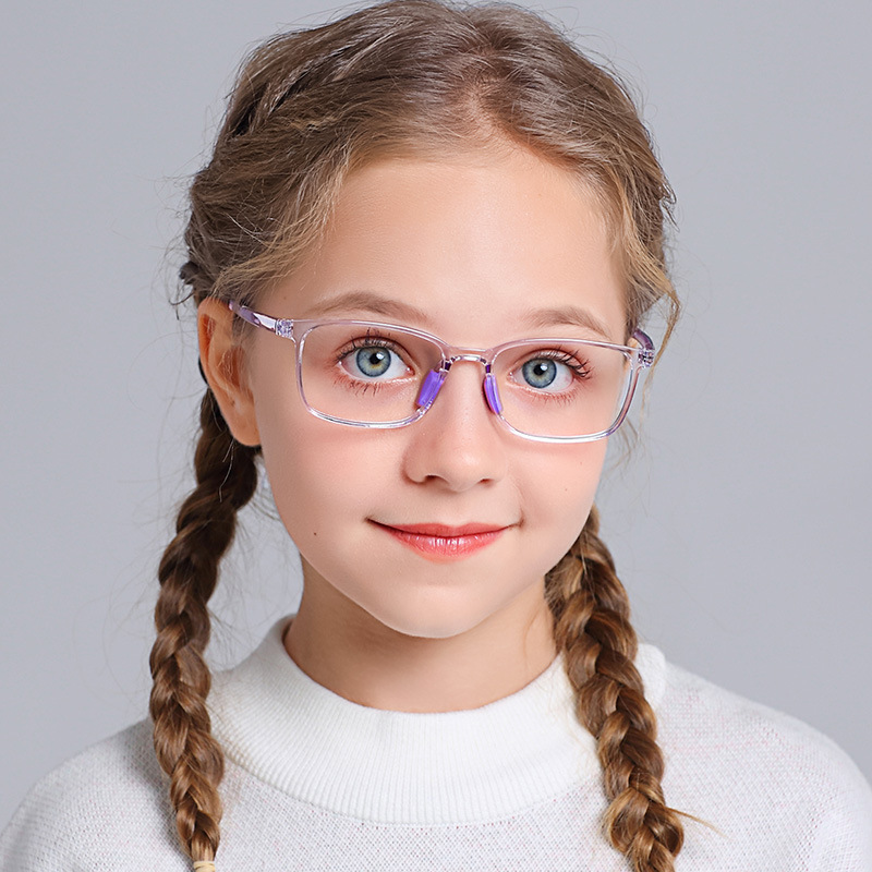 TR90 Square Frame Kids Glasses Ages 8-16 - 13.8g Lightweight Frame Only — product view