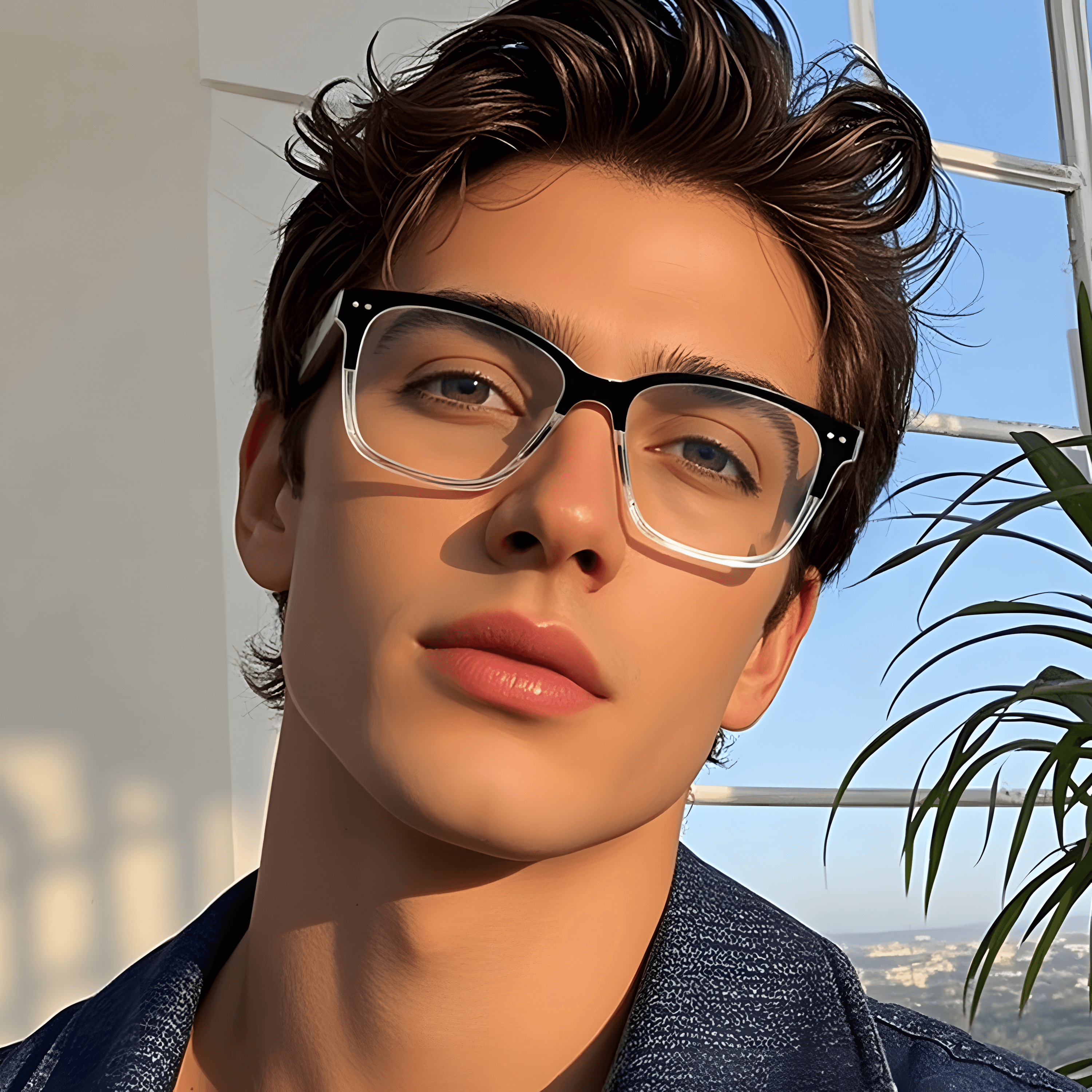 Men's TR90 Fashion Glasses Frames Secondary image