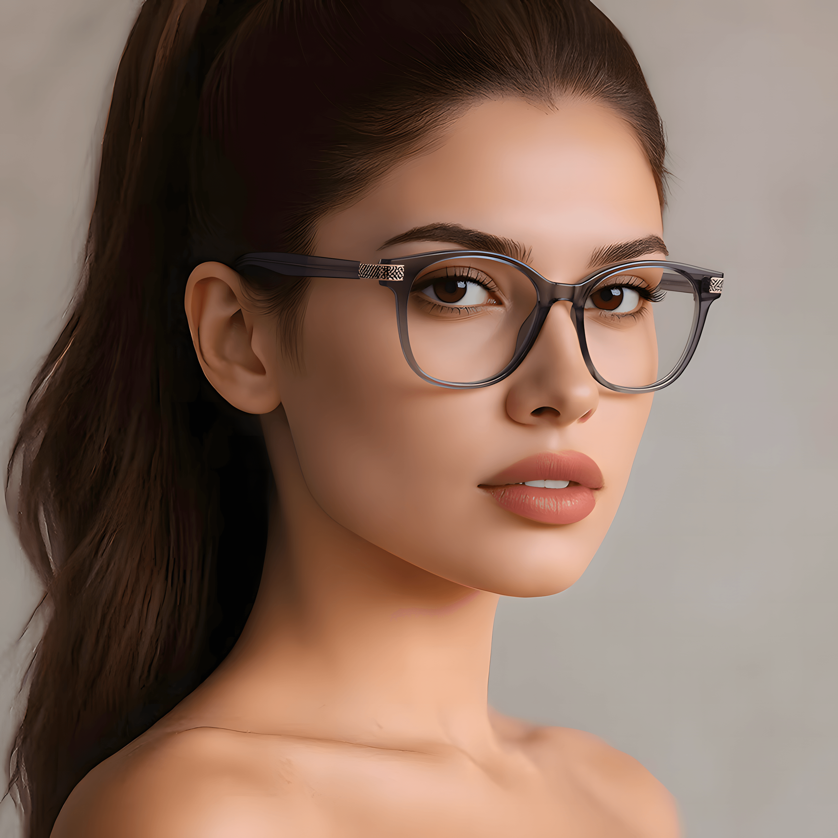 Women's TR90 Oval Glasses Frames Imagen secundaria del producto