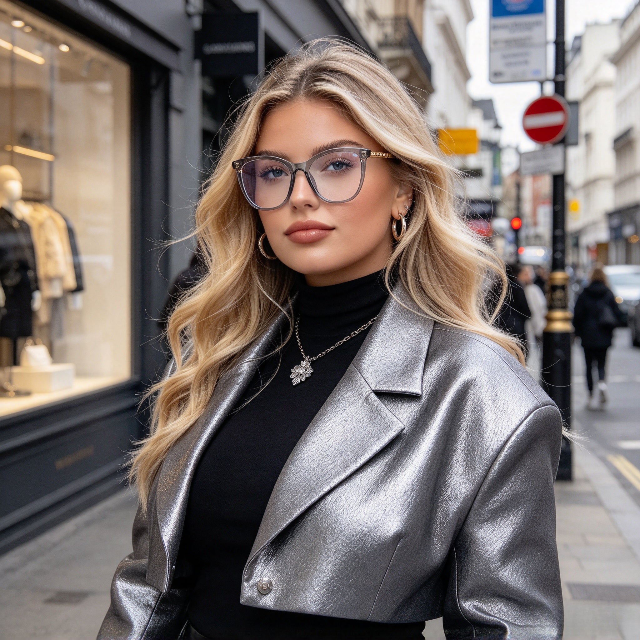 Women's TR90 Round Prescription Eyeglass Frames Másodlagos kép