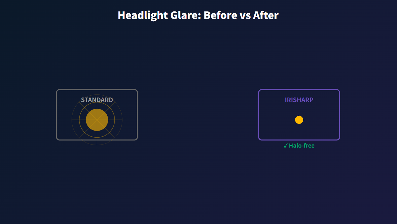 70% Less Glare. 100% More Confidence.