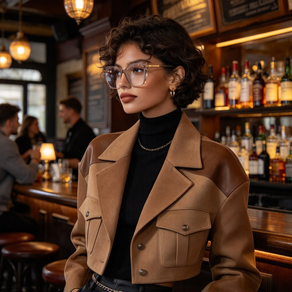 Women's TR90 Large Frame Glasses