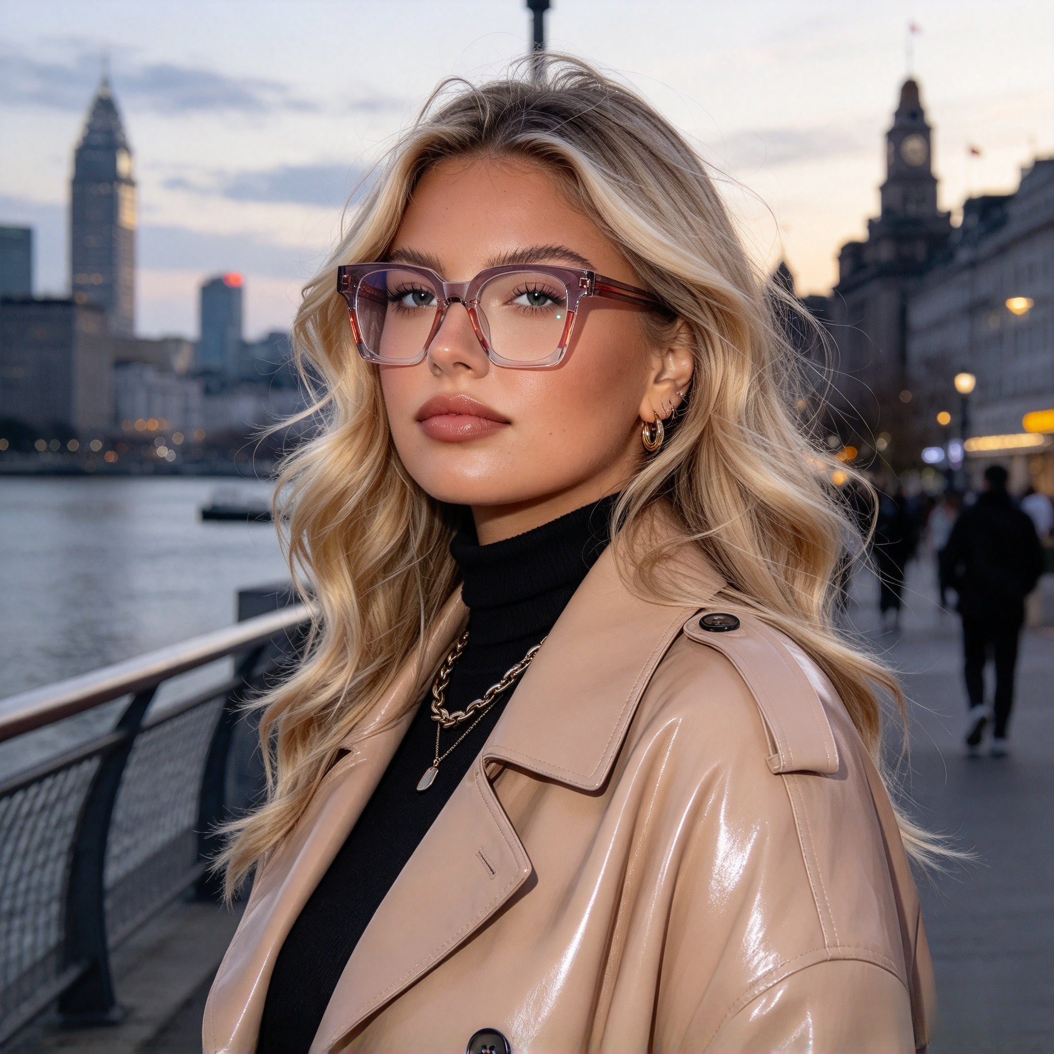 Women's TR90 Prescription Eyeglass Frames Másodlagos kép