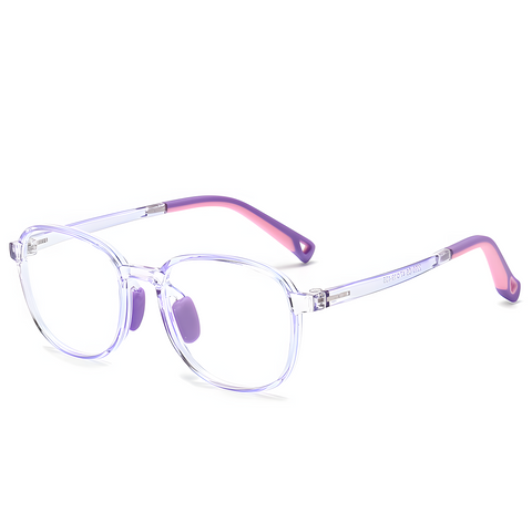 Kids Blue Light Round Glasses – Large Flexible TR90 Frame for Children |   IRISHARP