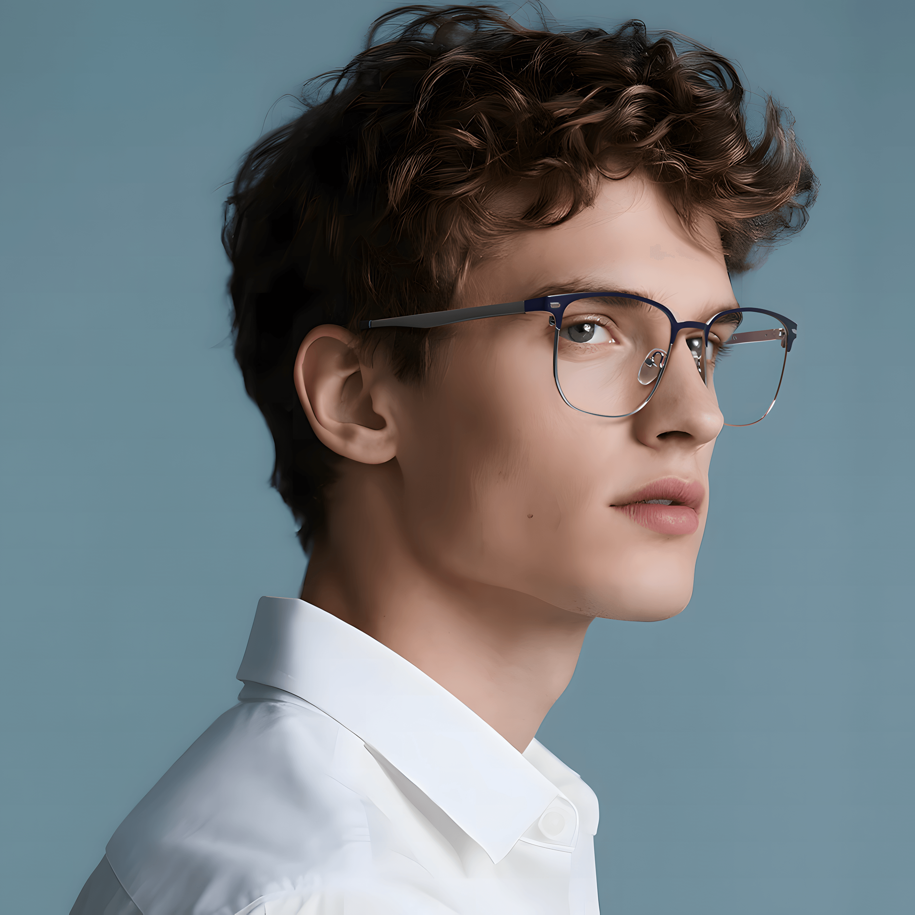 Men's Metal Full-rim Glasses Másodlagos kép