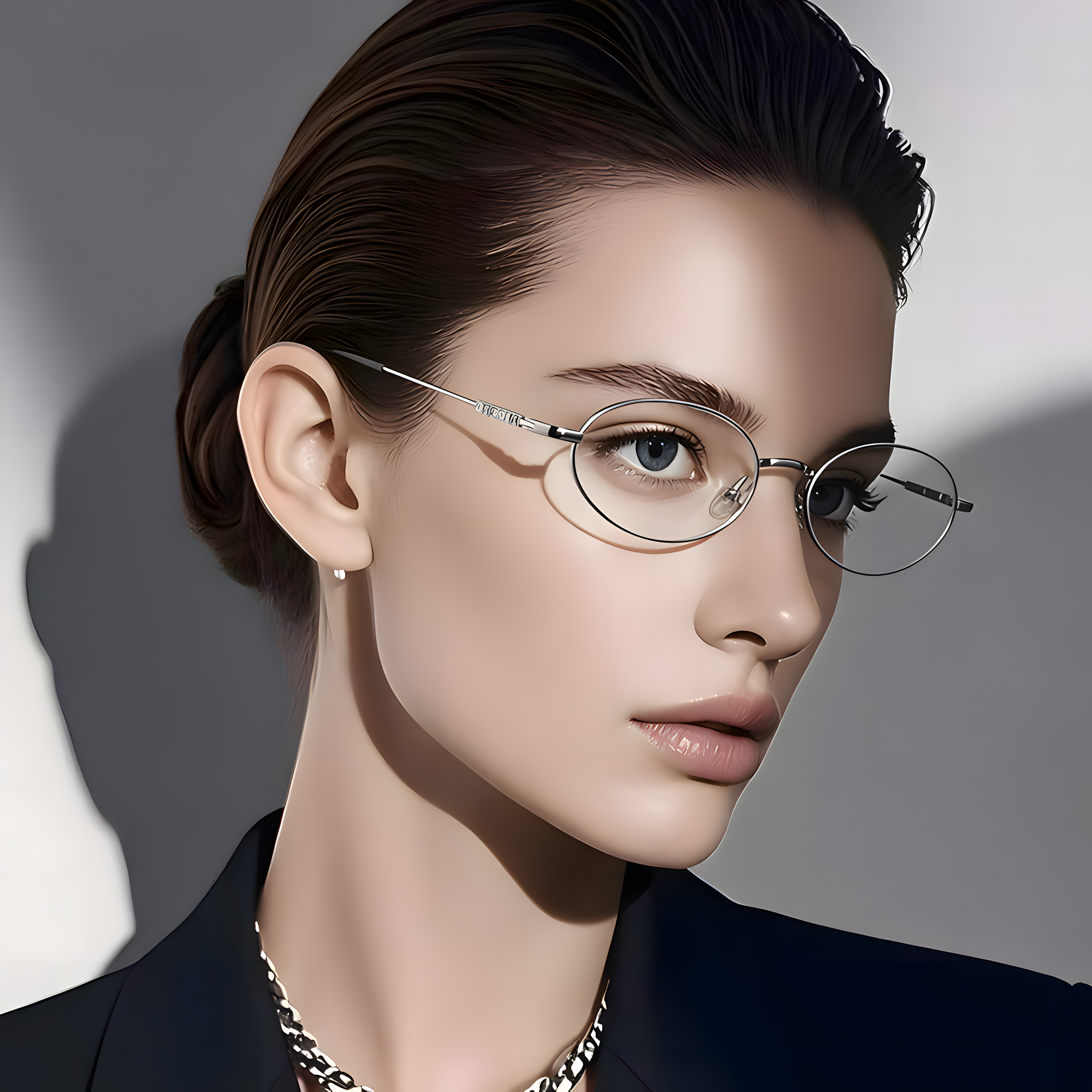 Women's Metal Round Glasses Frames Secondary image