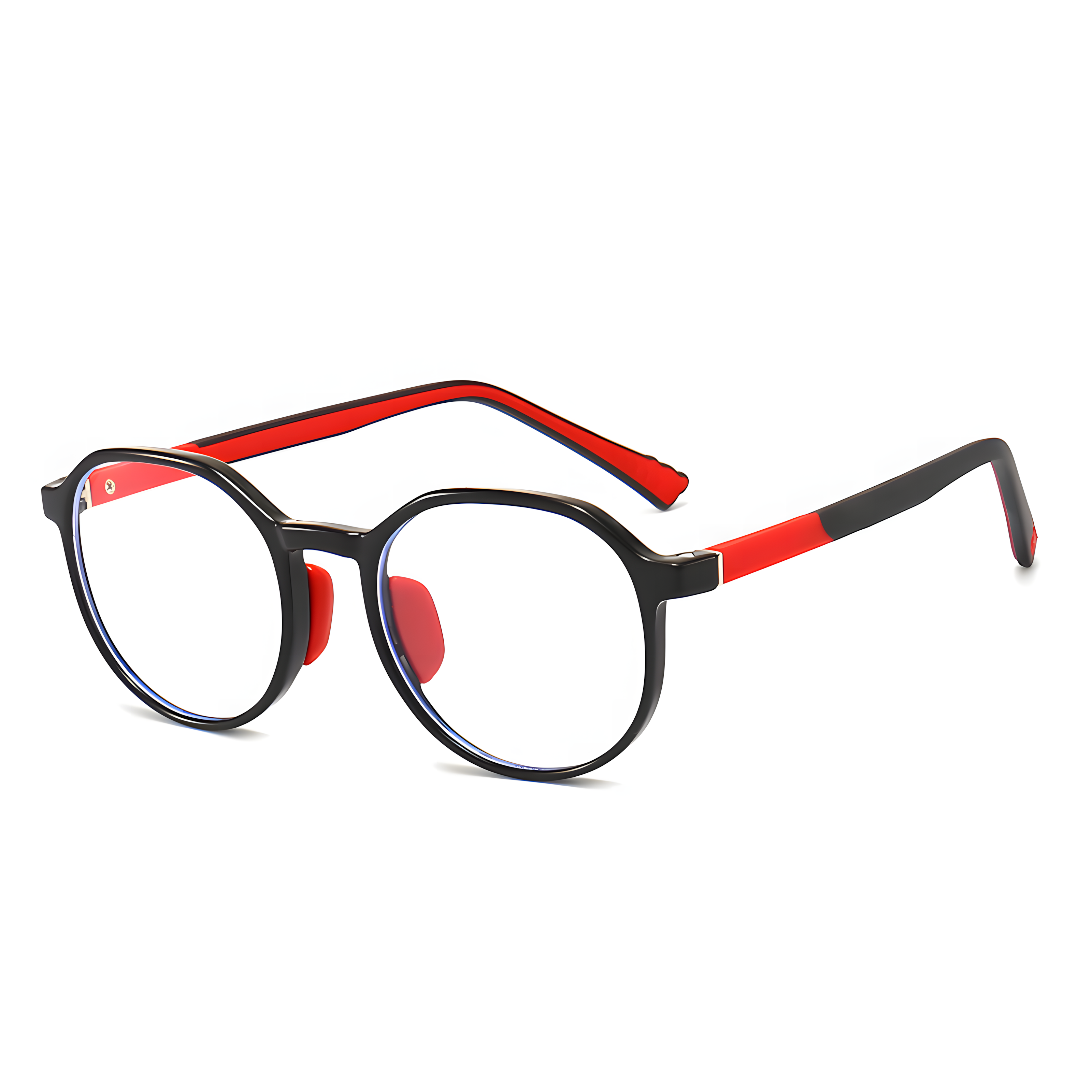 TR90 Student Protective Large Frame Glasses |   PC Lens Round Frame for Kids 6-14 |   IRISHARP Main image