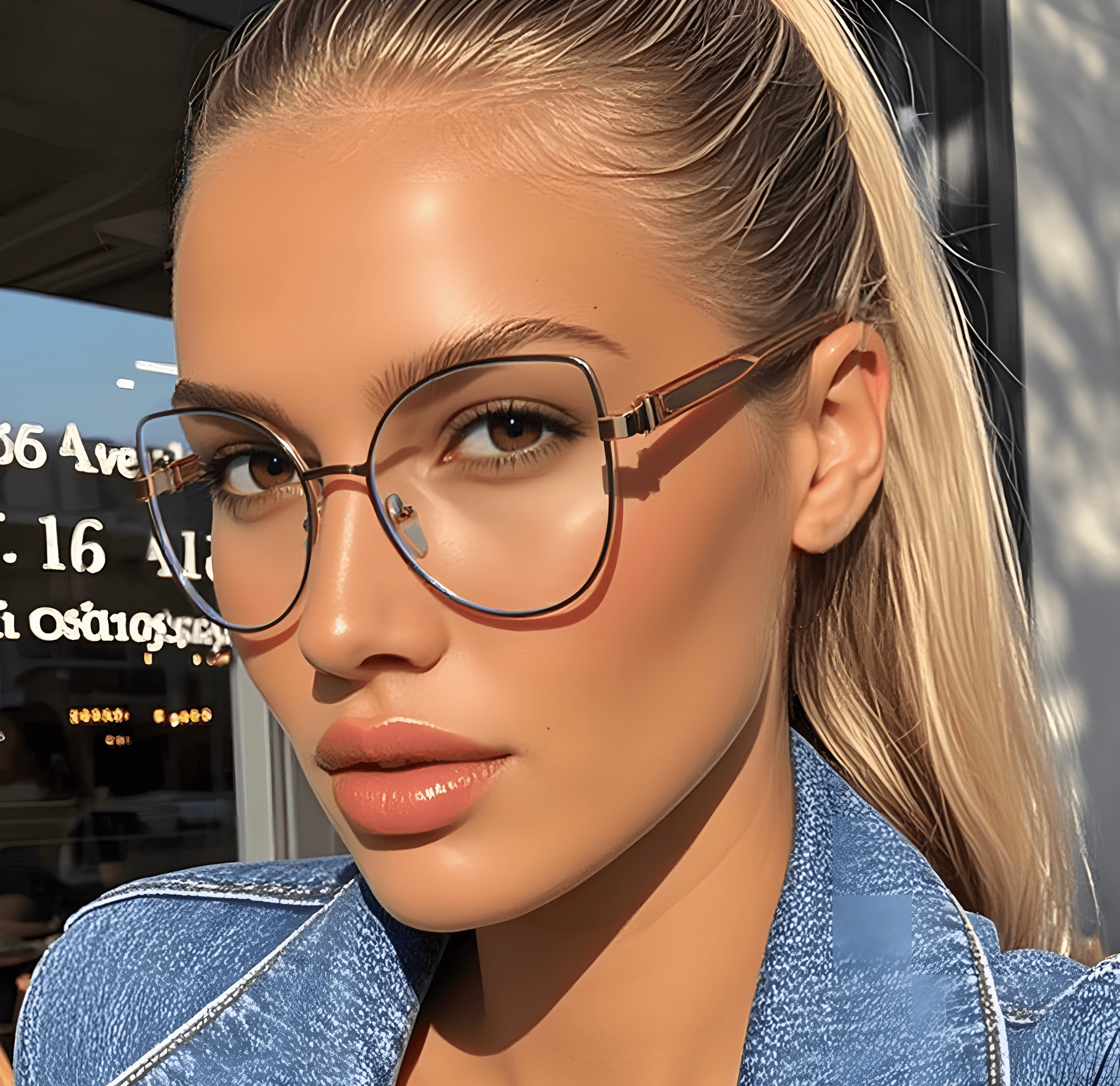Women's Metal Prescription Glasses Frames Secondary image
