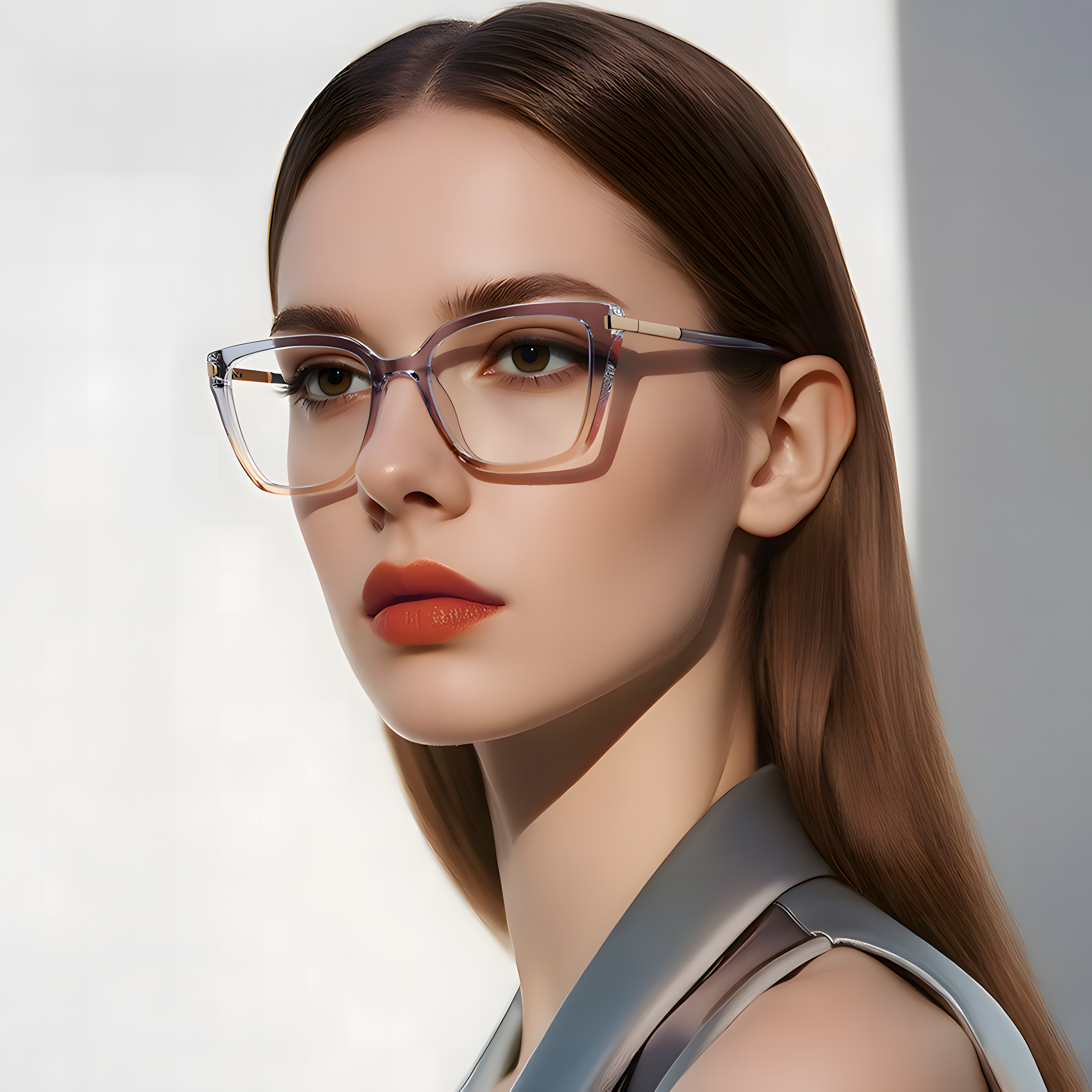Women's TR90 Large Frame Glasses Image secondaire du produit