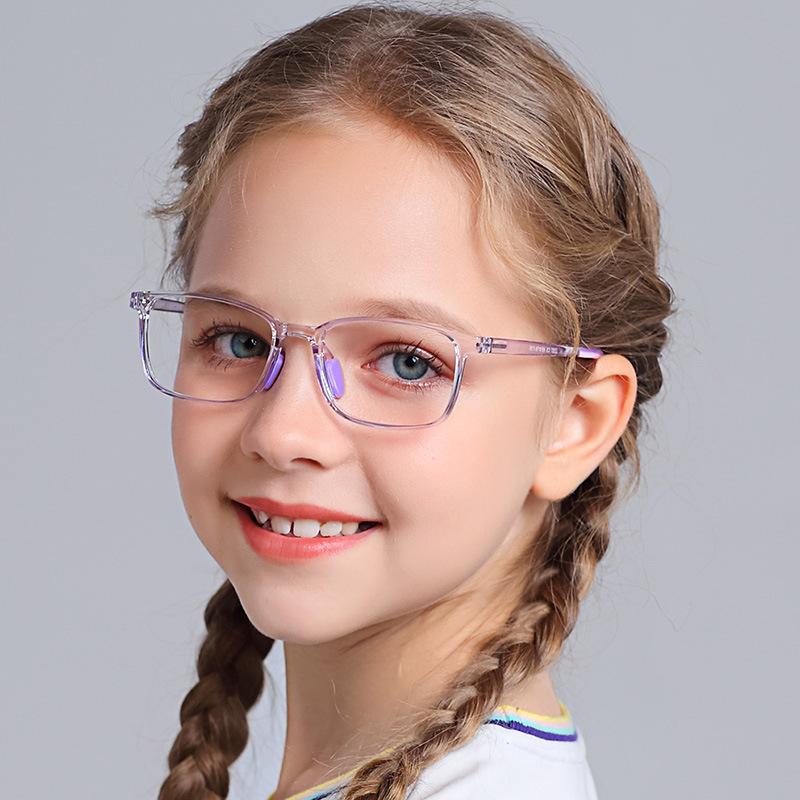 TR90 Square Frame Kids Glasses Ages 8-16 - 13.8g Lightweight Frame Only