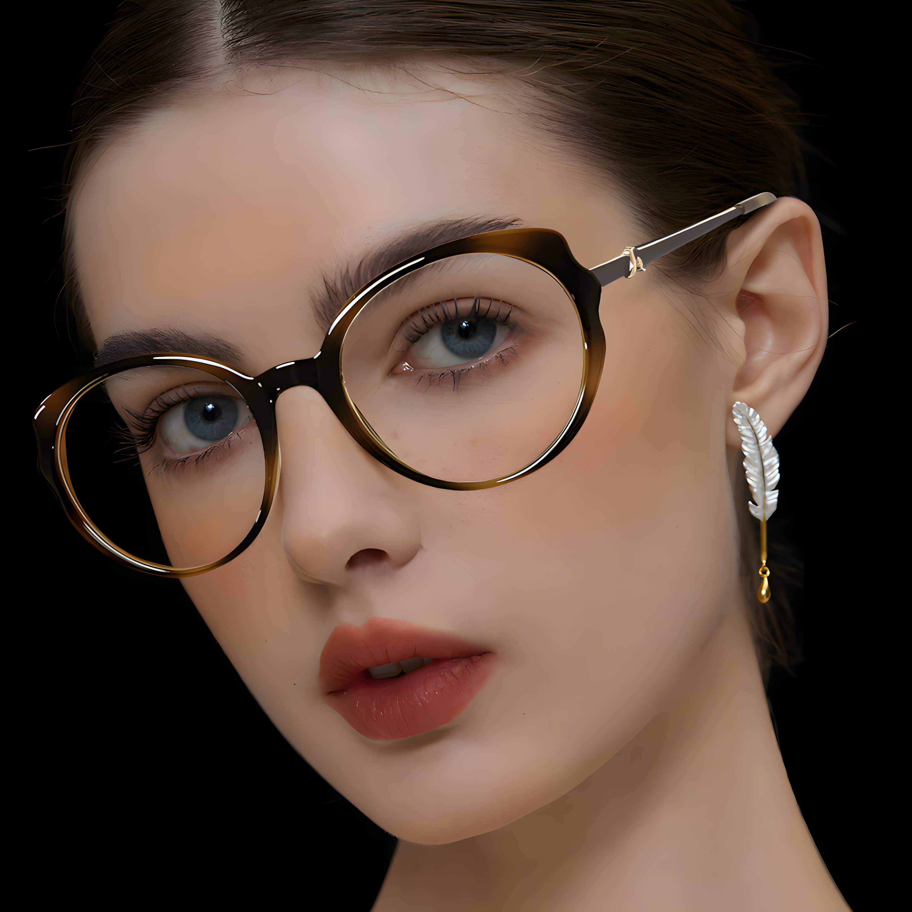 Women's Round Glasses Frames Secondary image