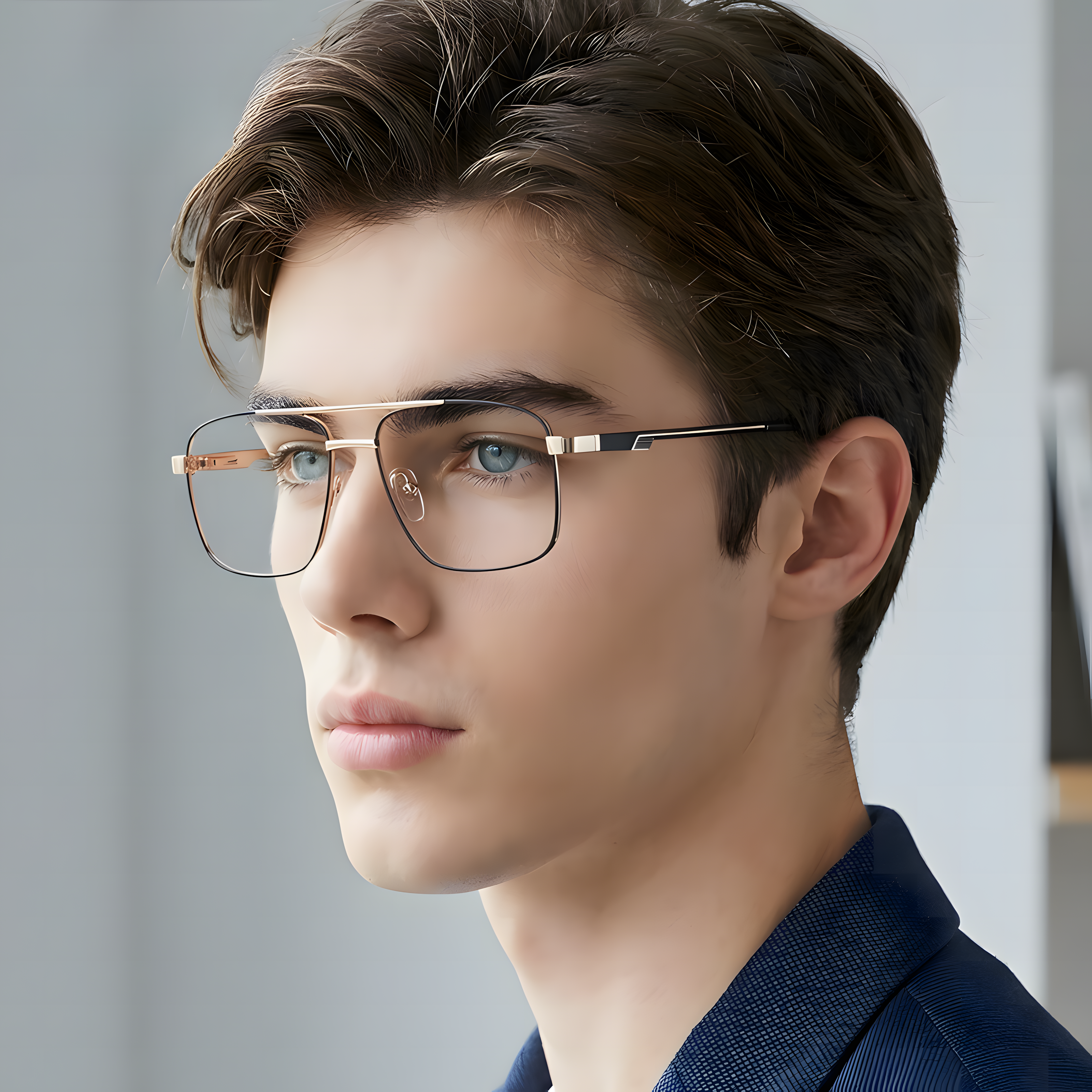 Men's Metal Business Glasses Frames Secondary image