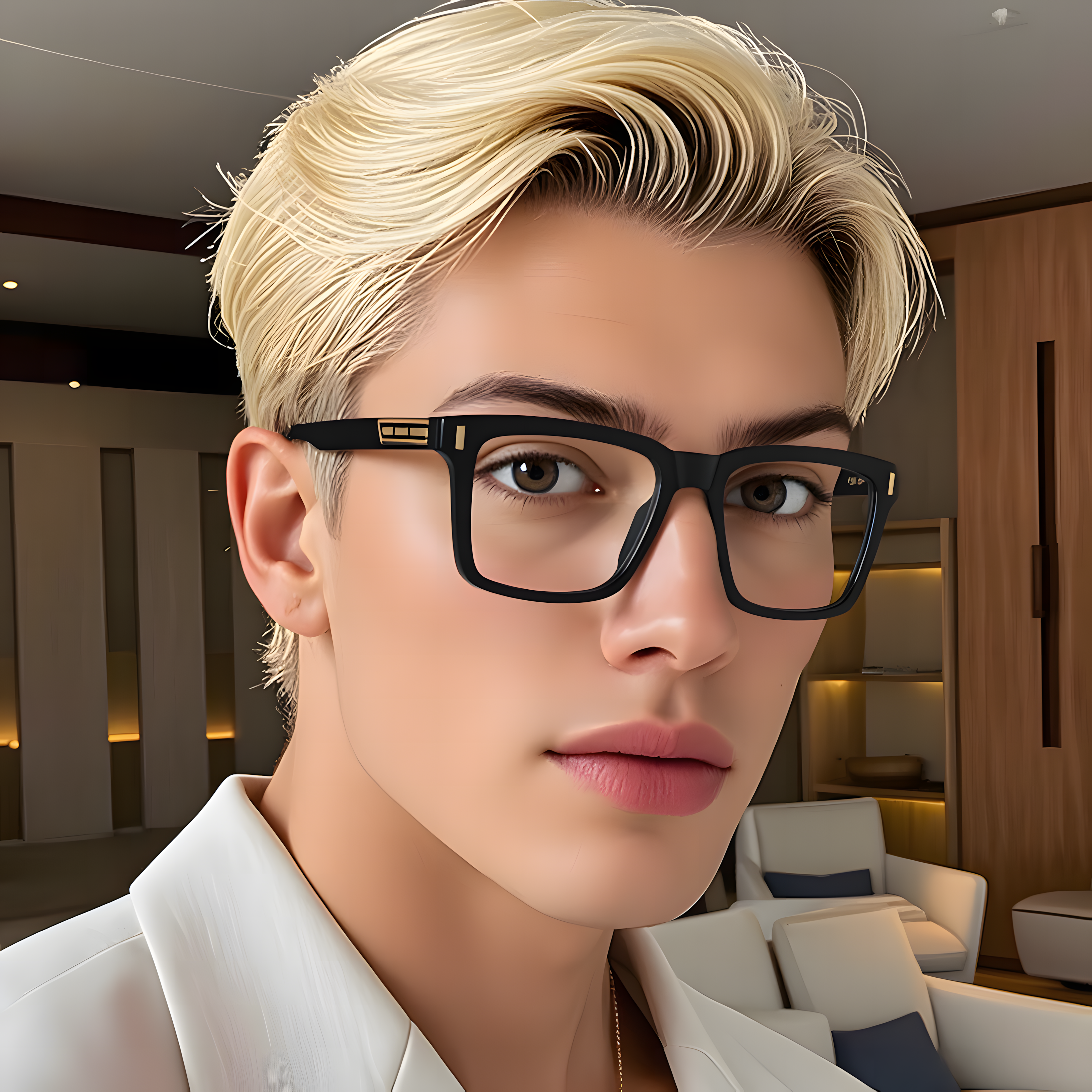 Men's TR90 Square Glasses Frames Secondary image