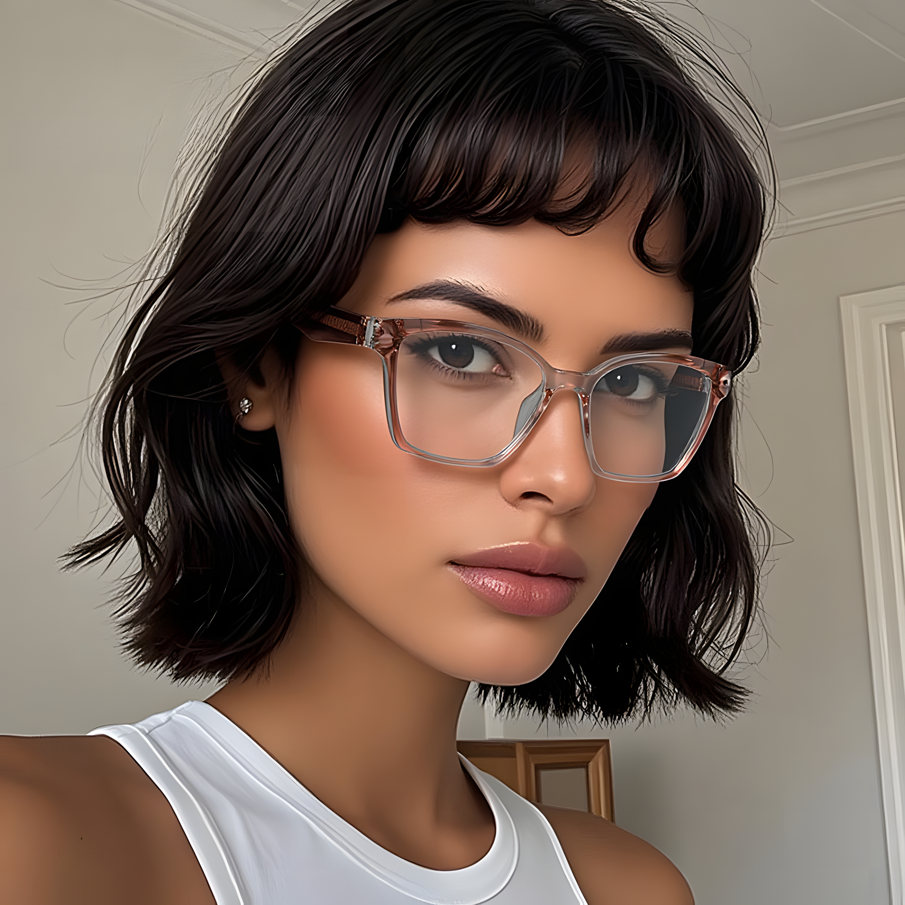 Women's Ultra-Light TR90 Glasses Frames Secondary image