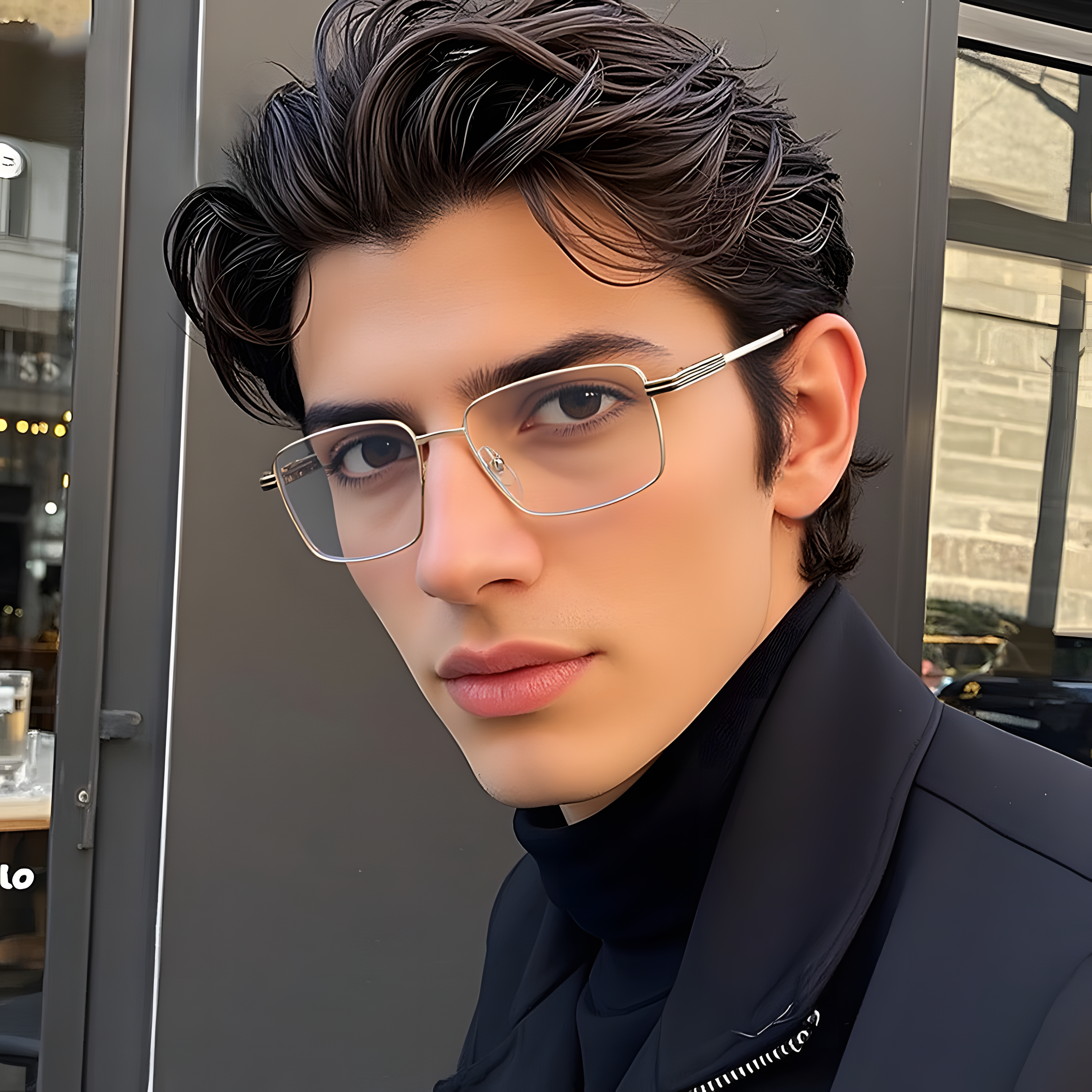 Men's Ultra-Light Metal Glasses Frames Secondary image
