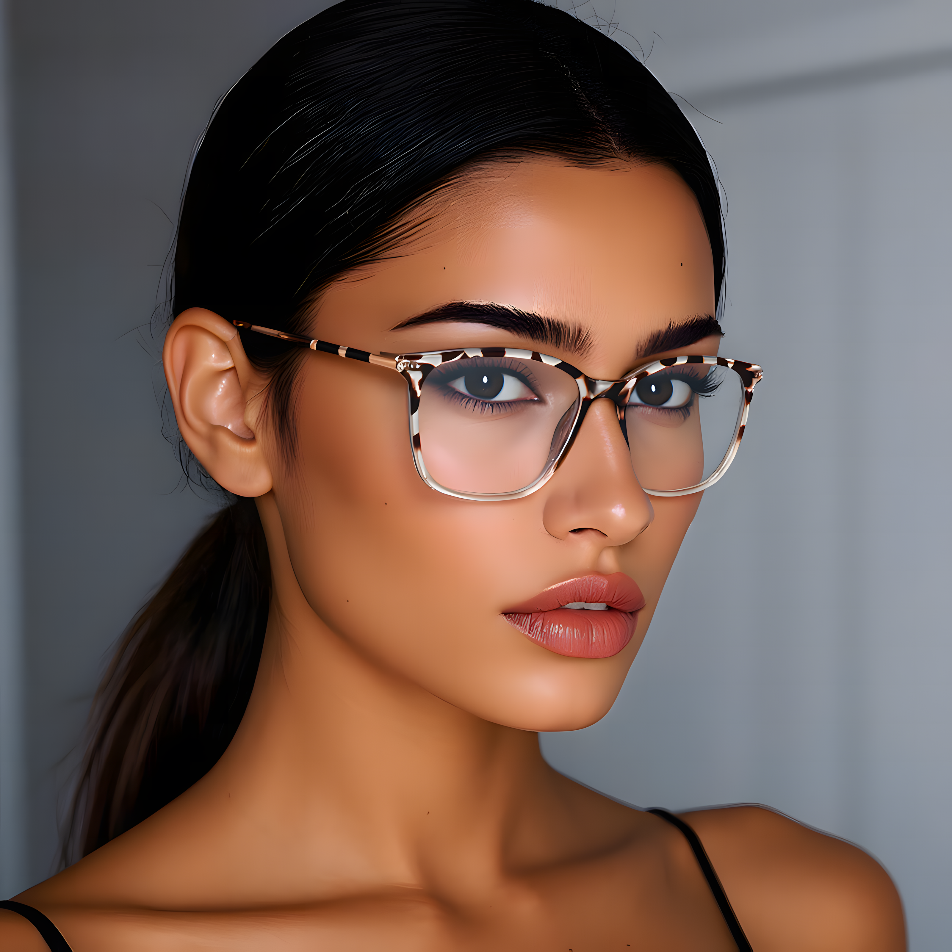 Women's TR90 Square Glasses Frames Secondary image