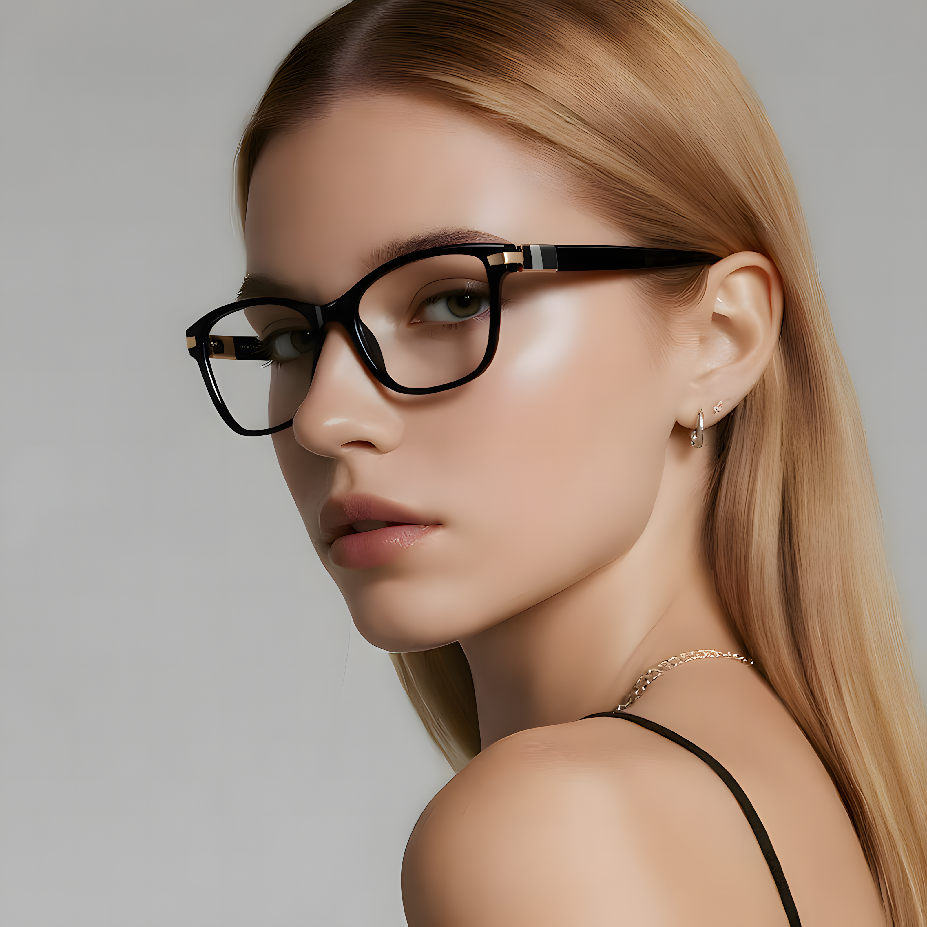 Women's TR90 Square Glasses Frames Imagen secundaria del producto