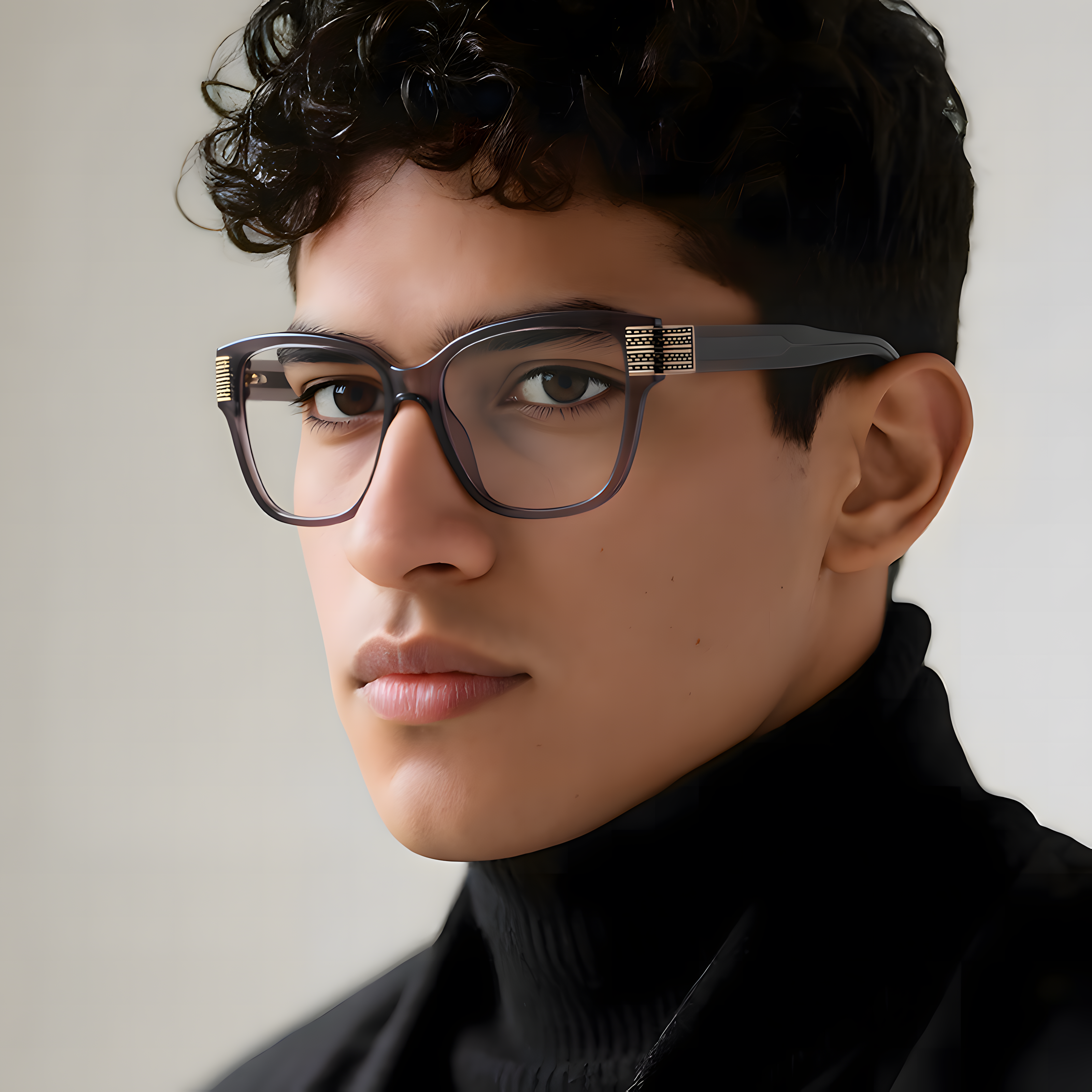 Men's TR90 Retro Prescription Glasses Frames Image secondaire du produit