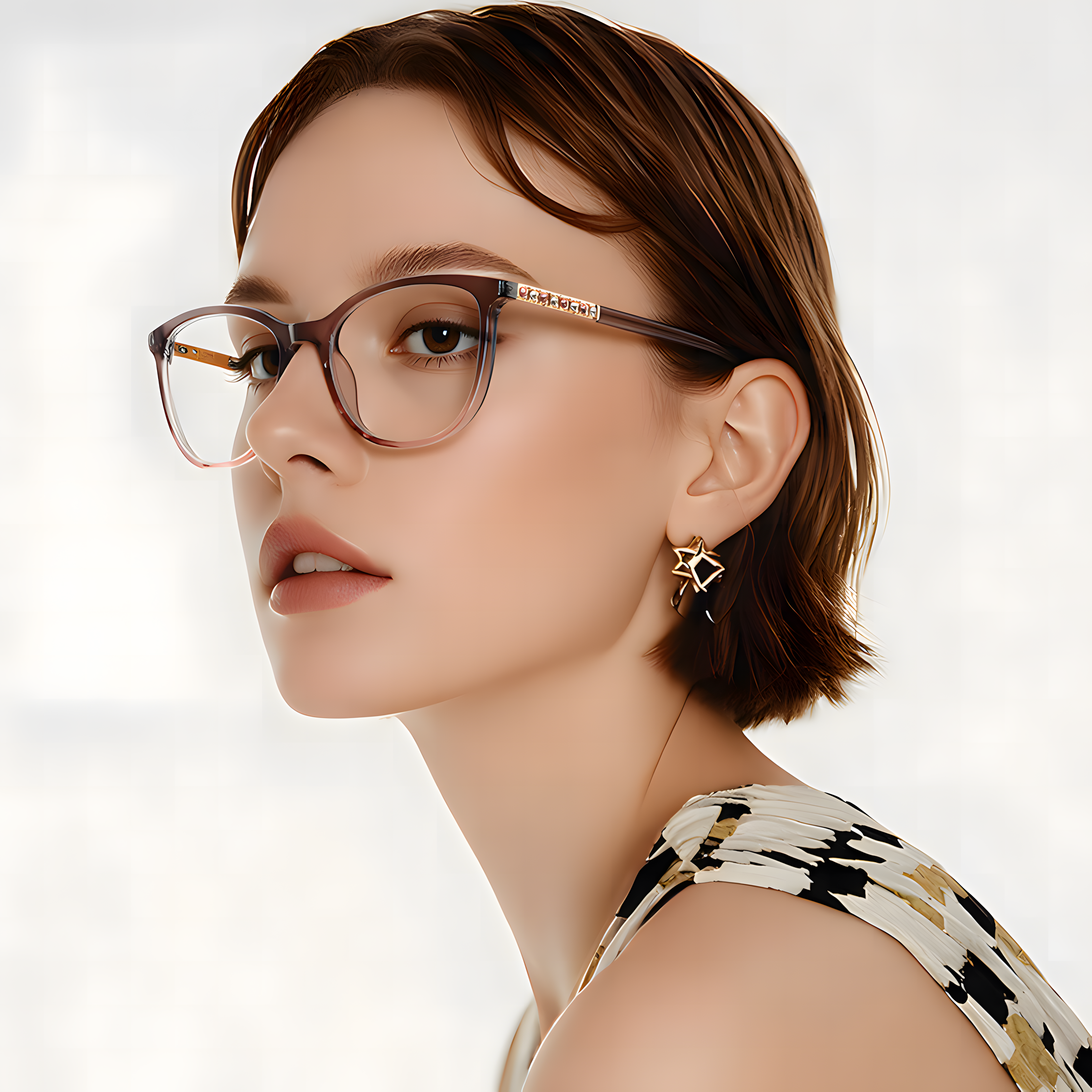 Women's TR90 Round Prescription Eyeglass Frames Secondary image