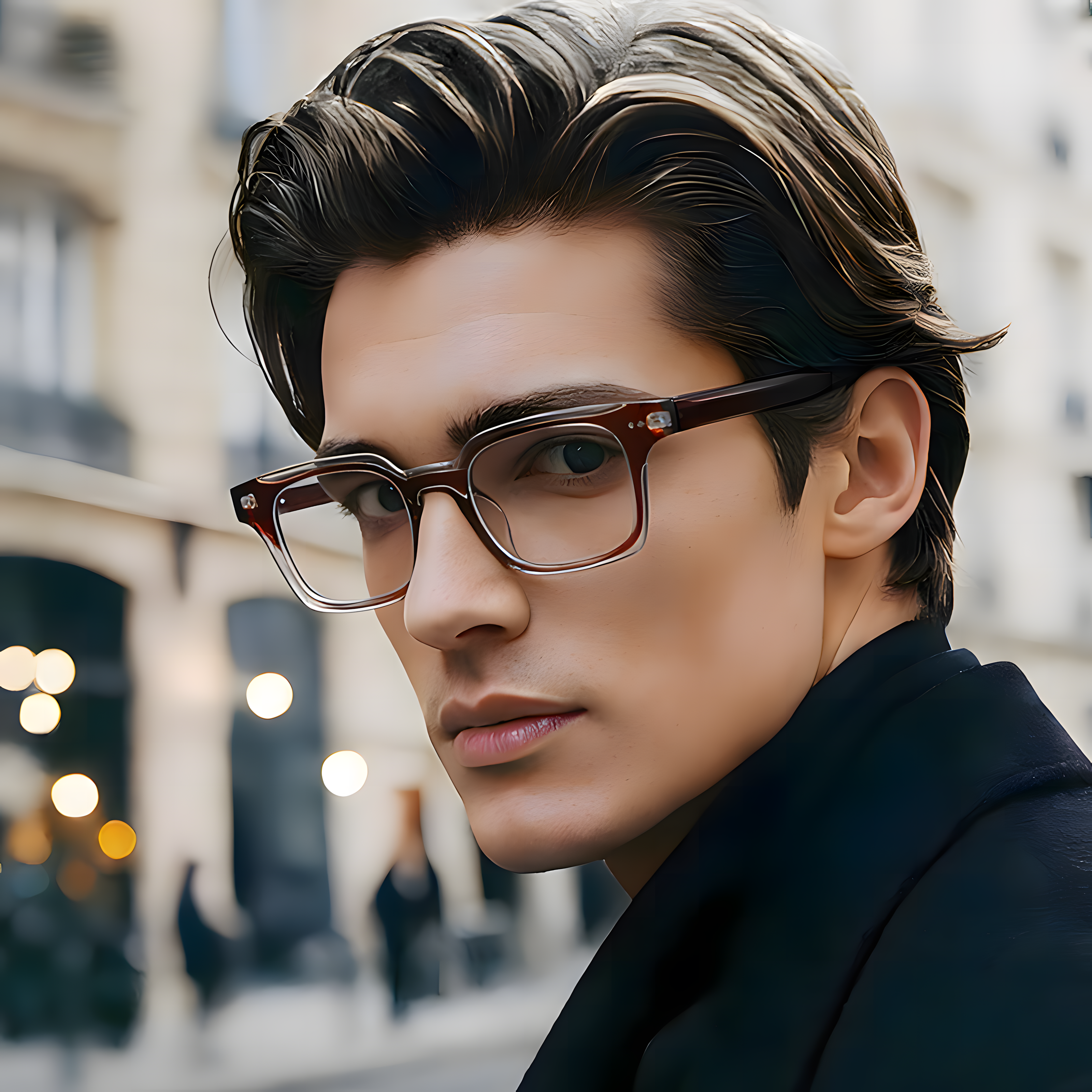 Men's TR90 Prescription Glasses Frames Imagen secundaria del producto